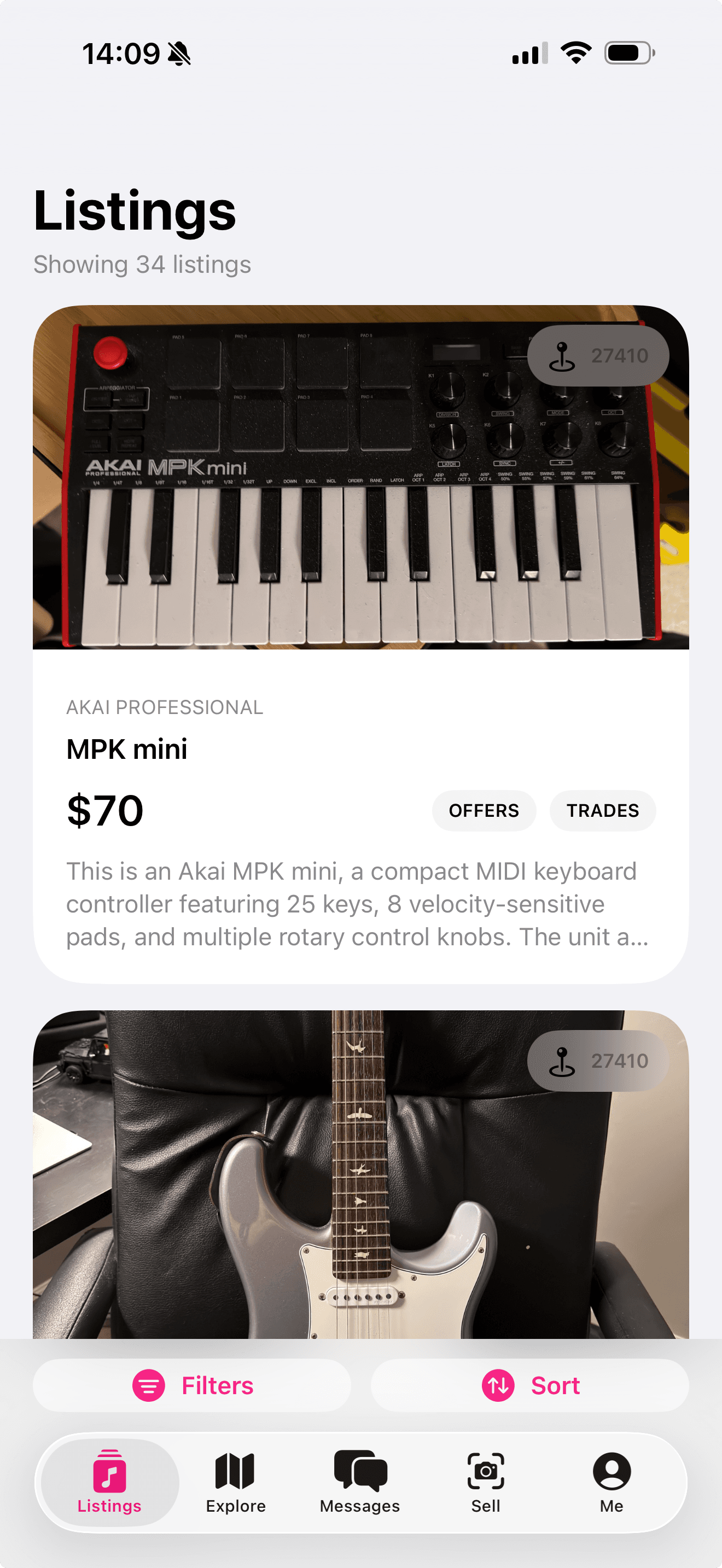 Delay app listings view